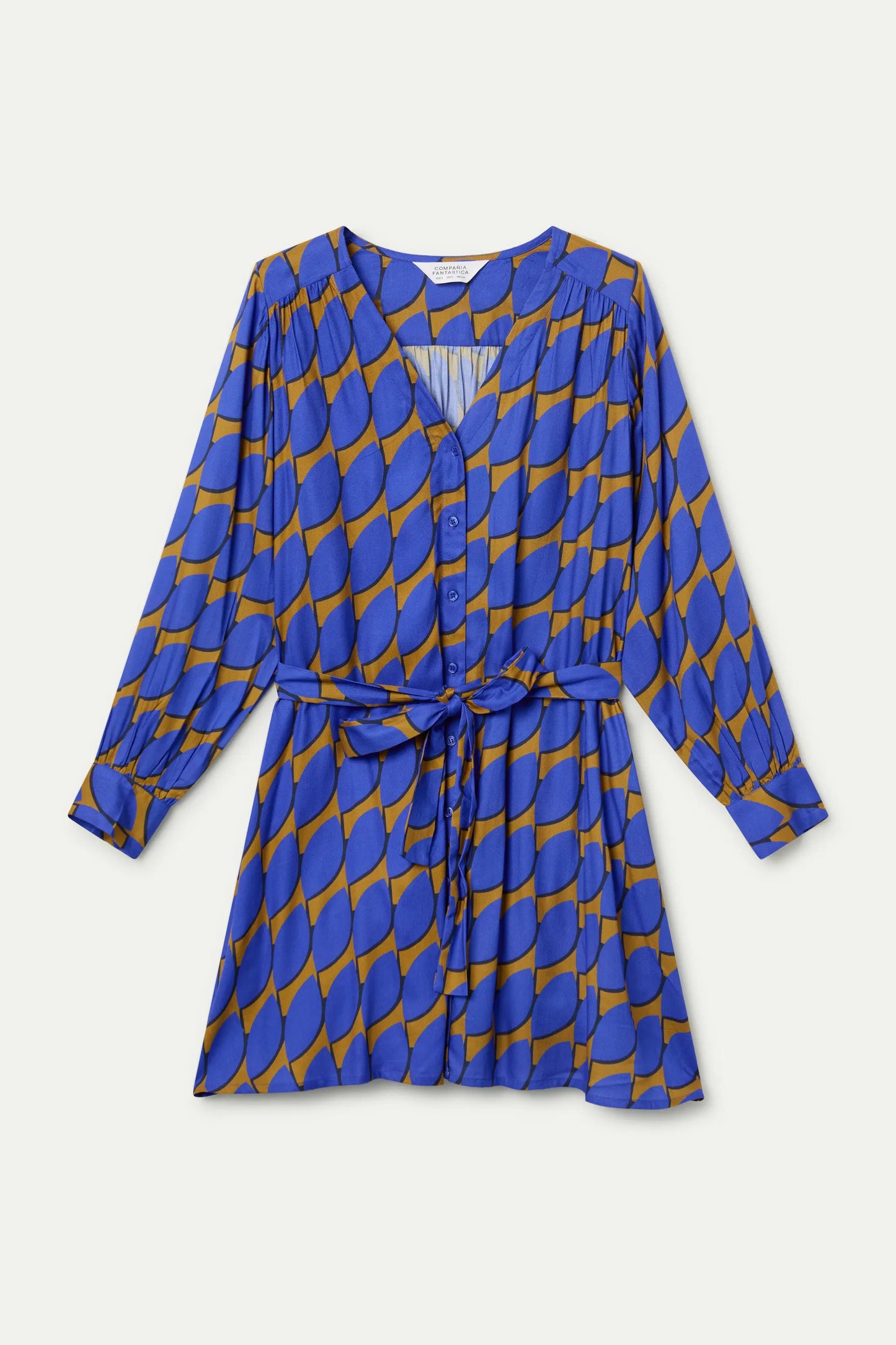 Abito corto con stampa grande Skouros