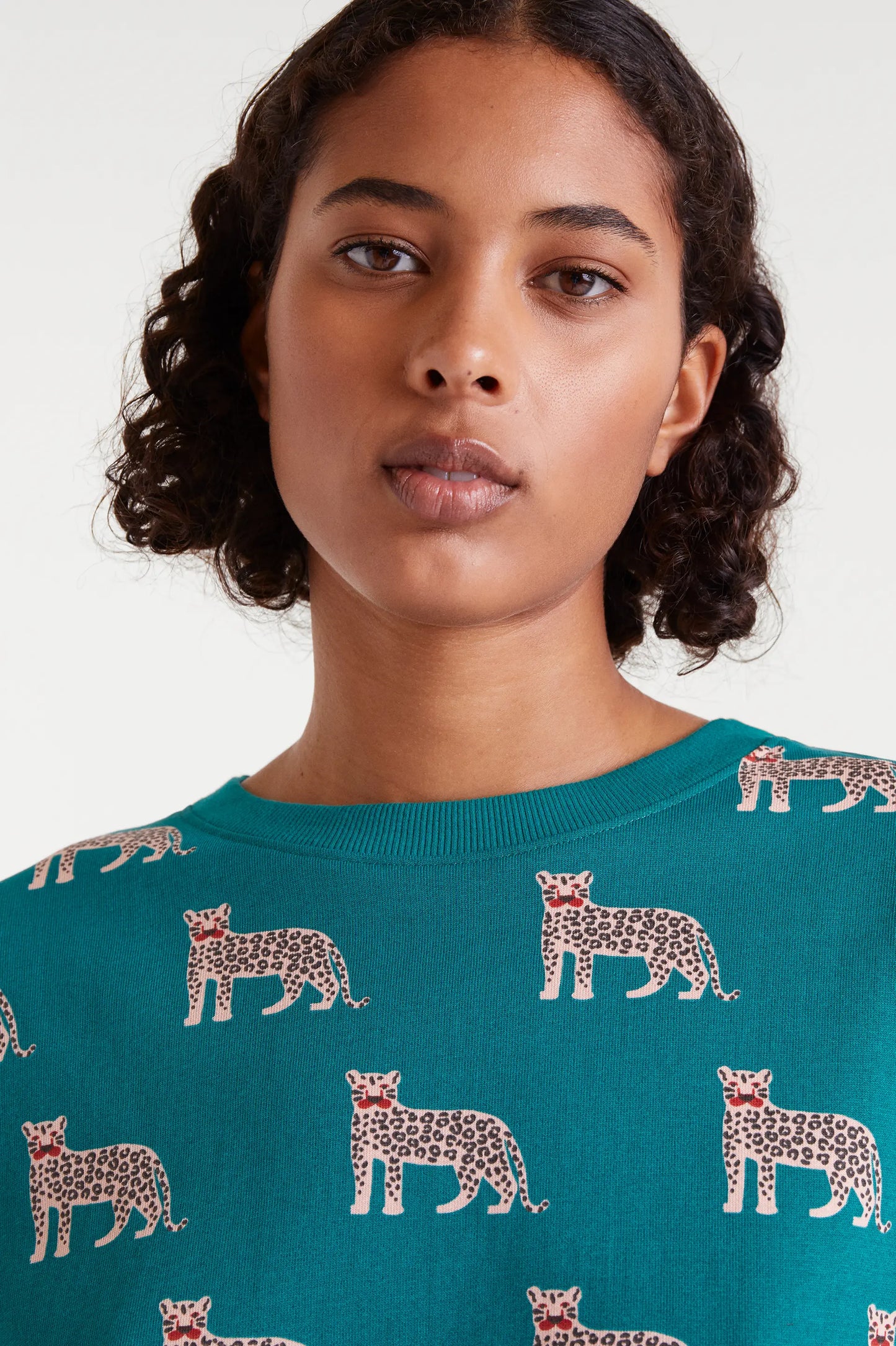 Felpa con stampa Onca