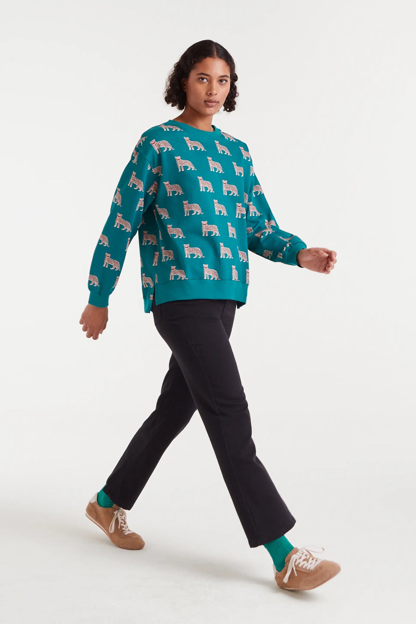 Felpa con stampa Onca