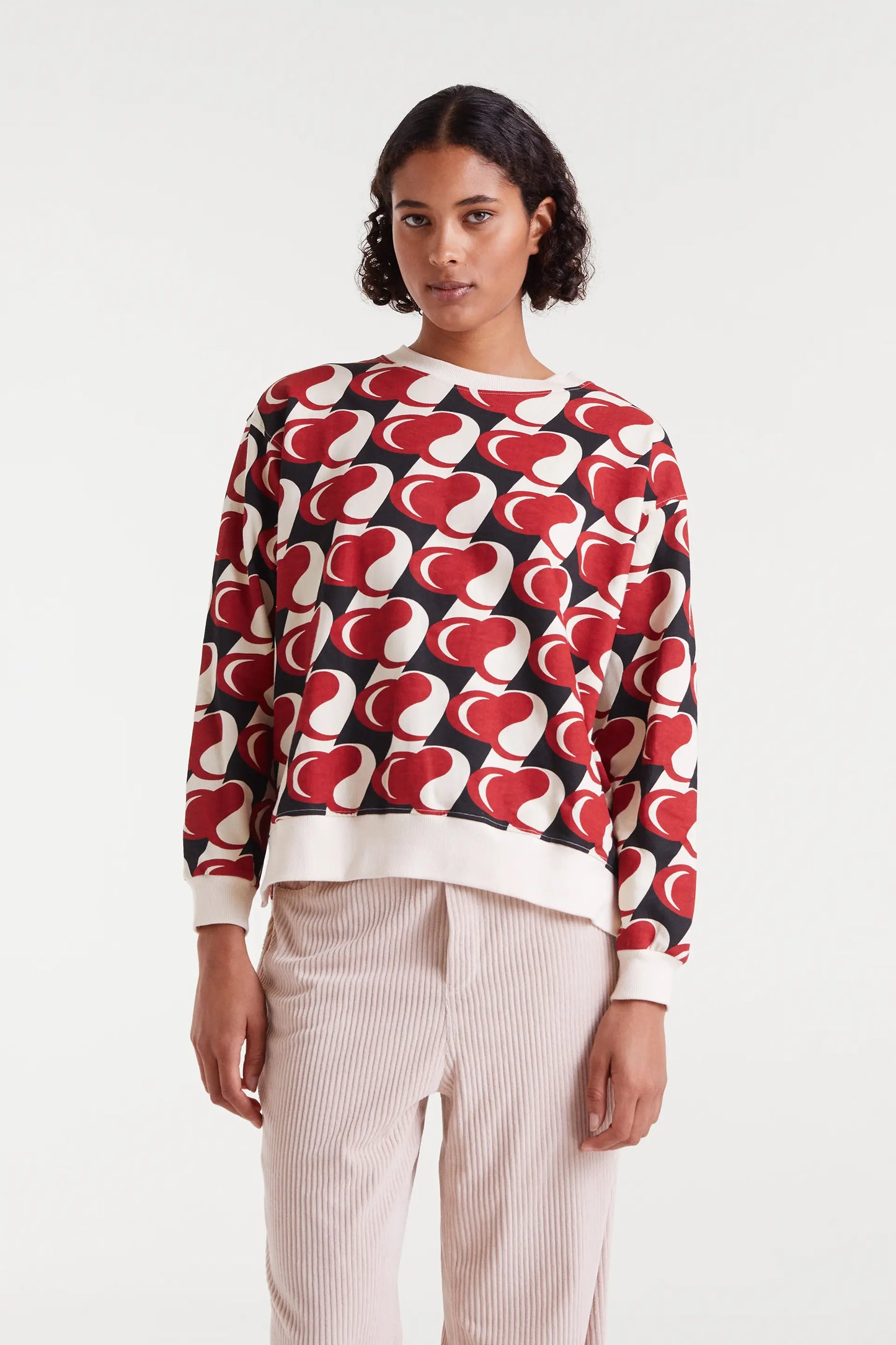 Heart Attack Print Sweatshirt