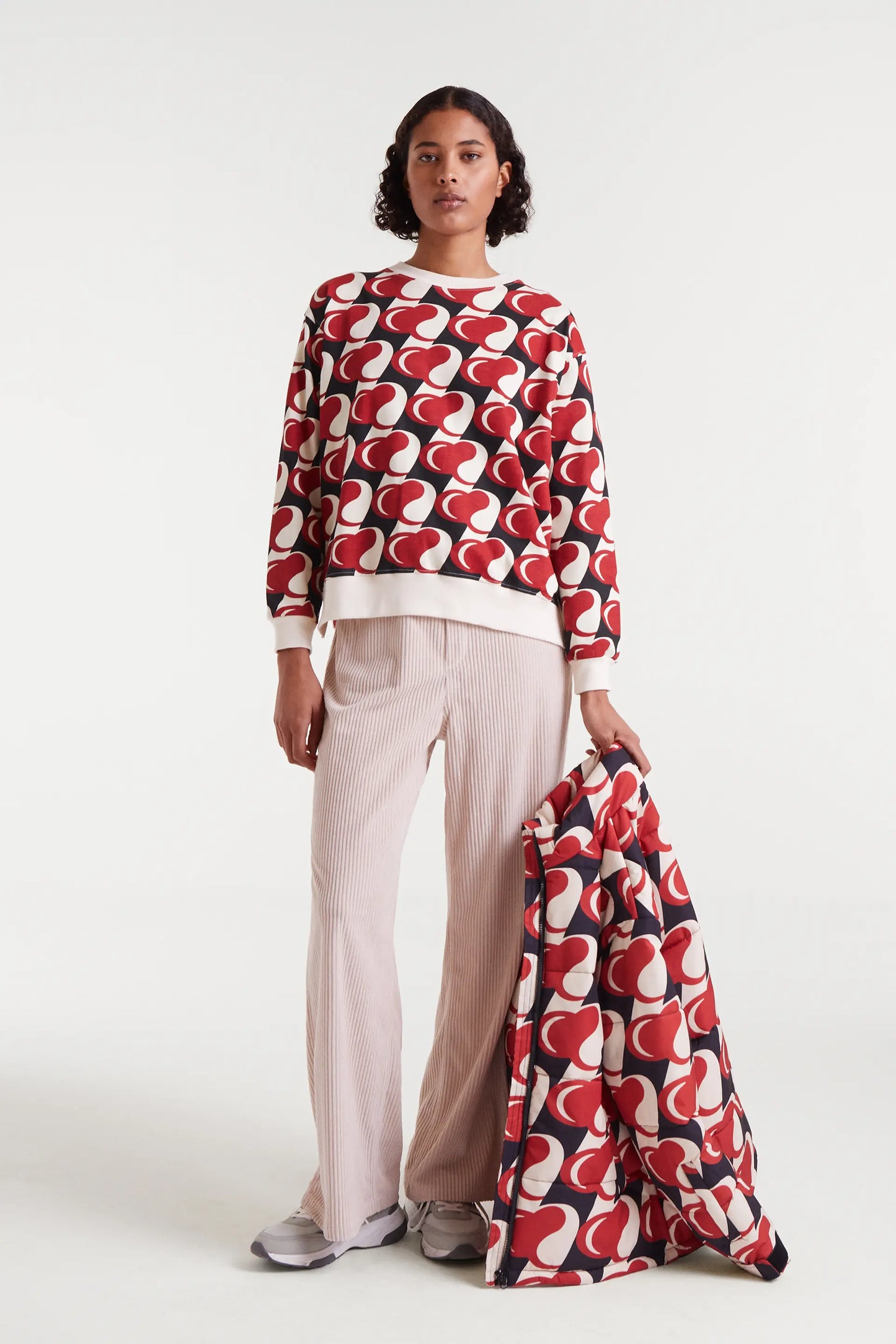 Heart Attack Print Sweatshirt