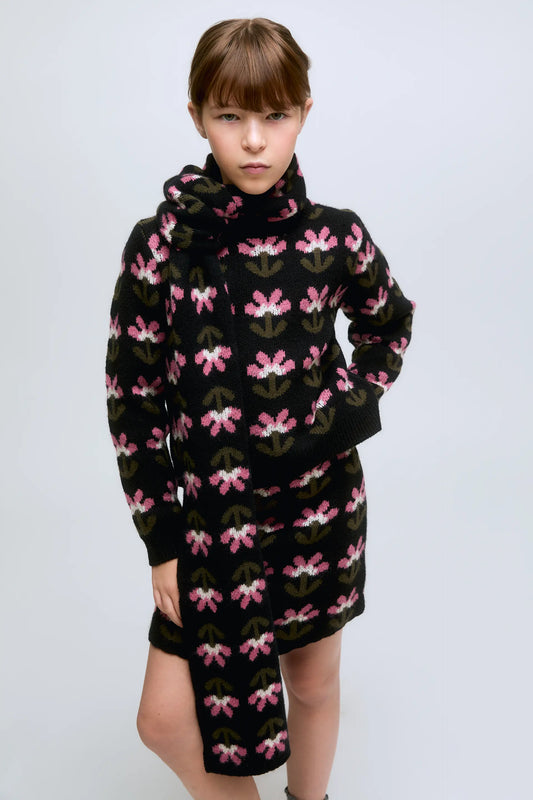 Bufanda de niña con estampado floral Baboushka