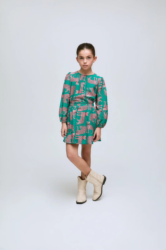 Falda corta  de niña con estampado Onca