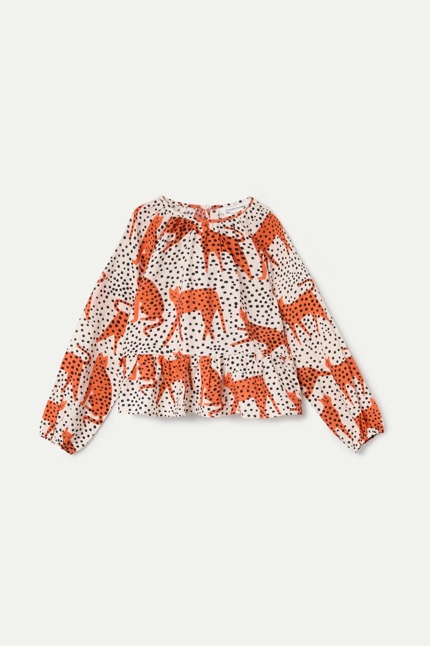 Tano printed long-sleeved top