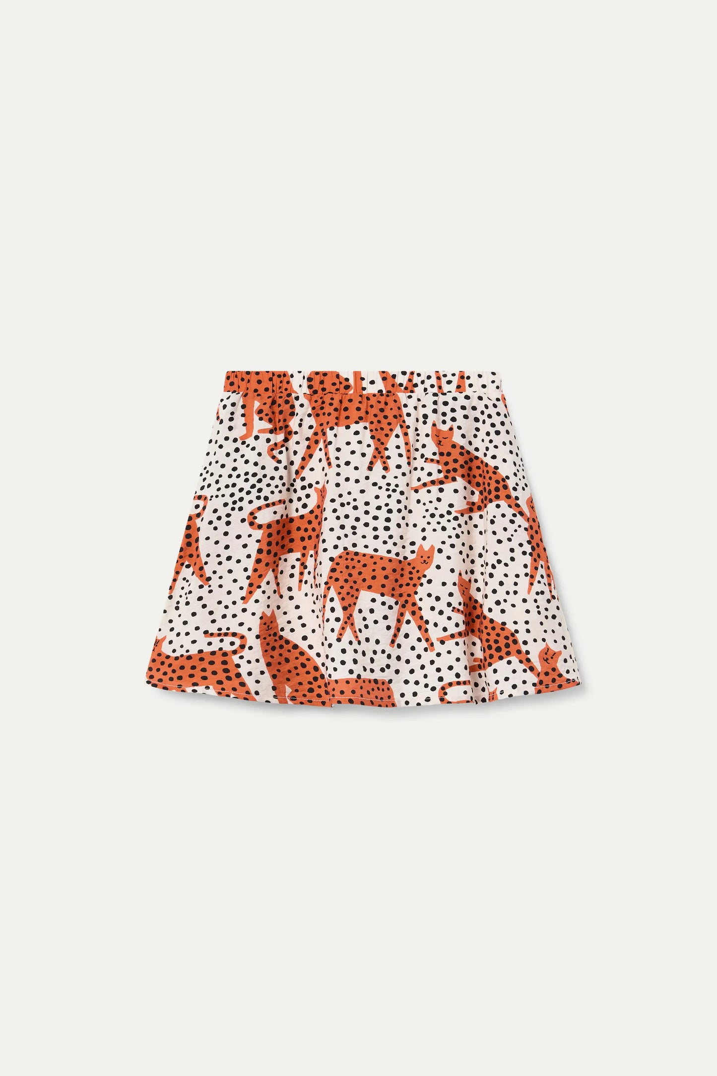 Gonna corta da bambina con stampa Tano