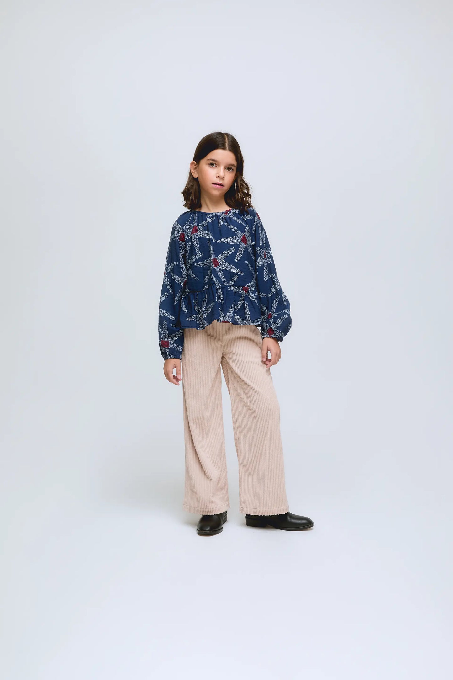 Starships Printed Long-Sleeved Top