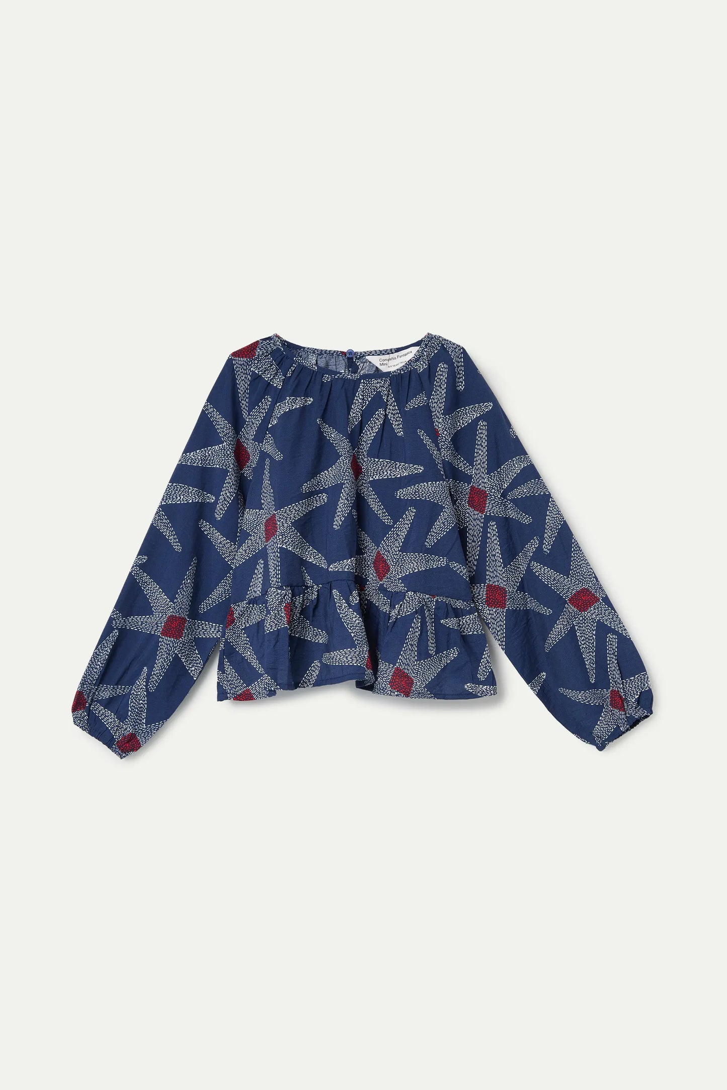 Starships Printed Long-Sleeved Top