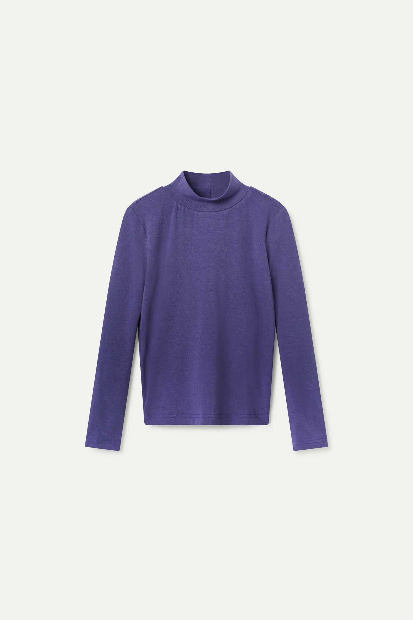 Purple turtleneck girl's sweater