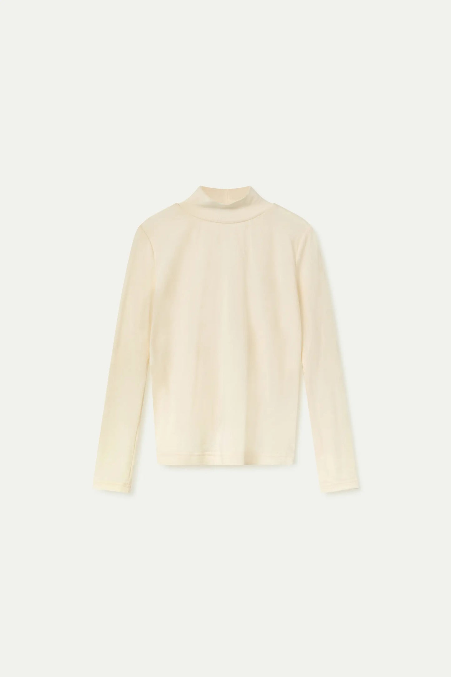 White turtleneck girl's sweater