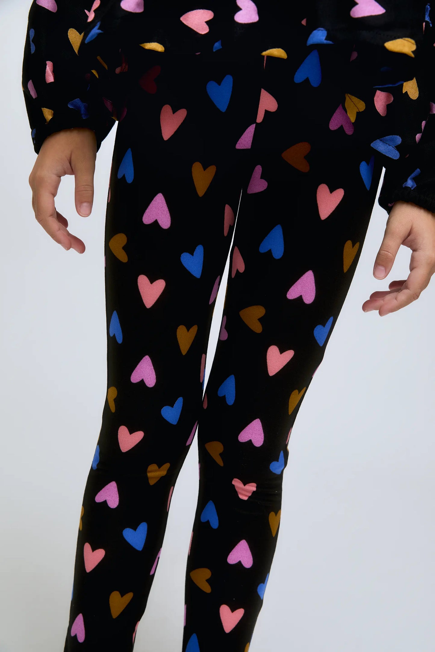 Leggings da bambina con stampa Potpourri