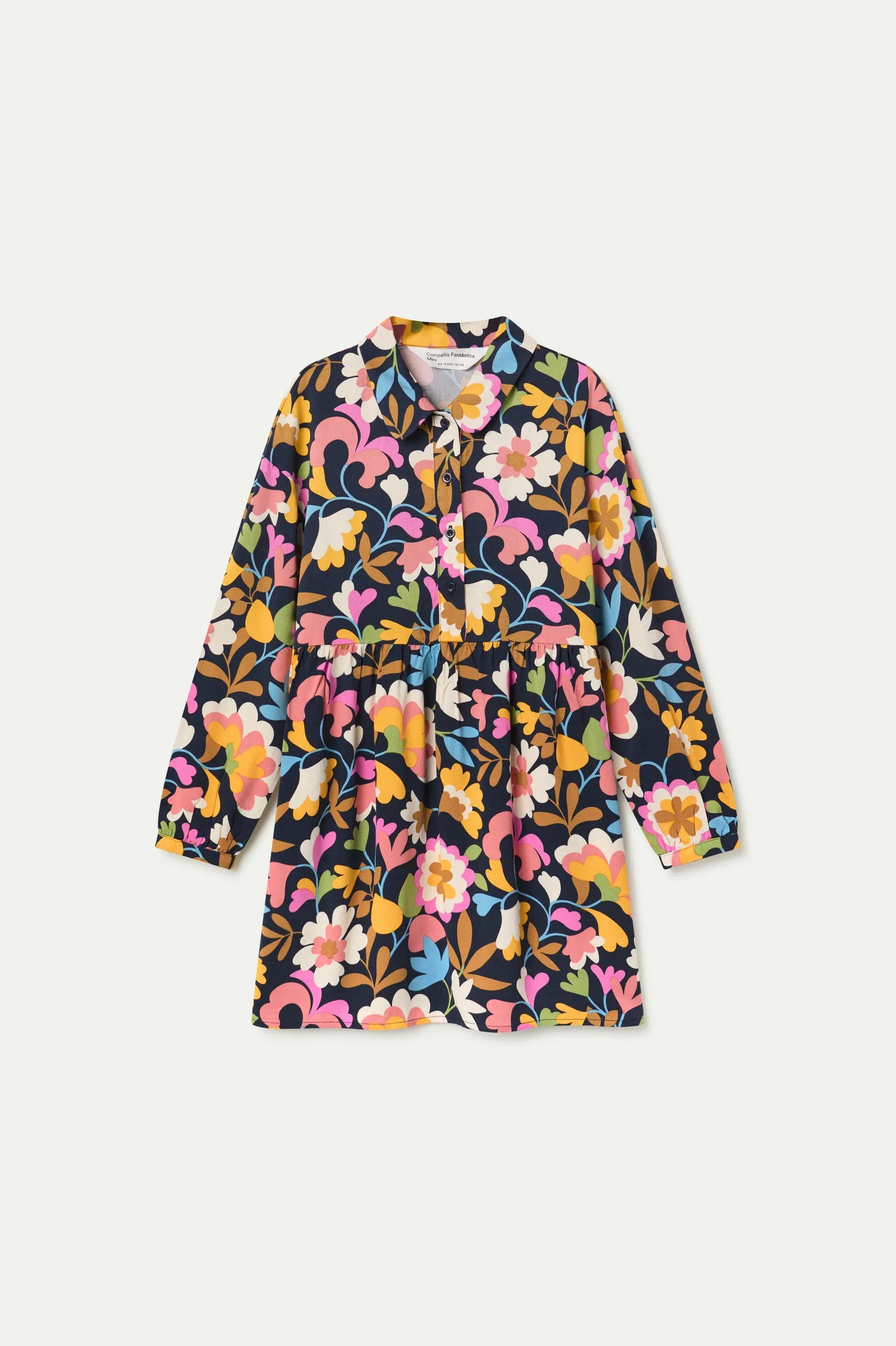 Baboushka Floral Print Short Girl's Dress