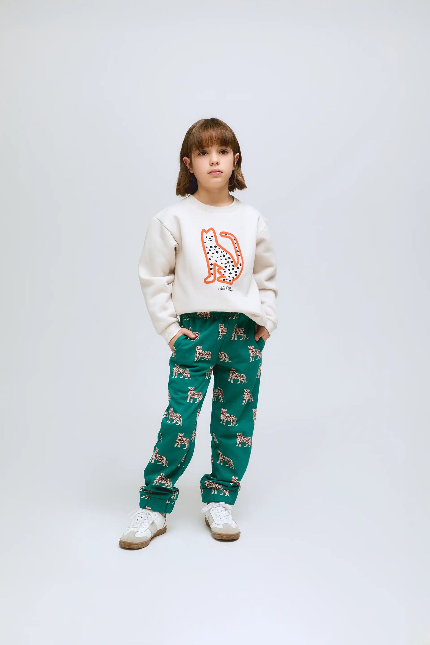 Onca jaguar print girl's long pants