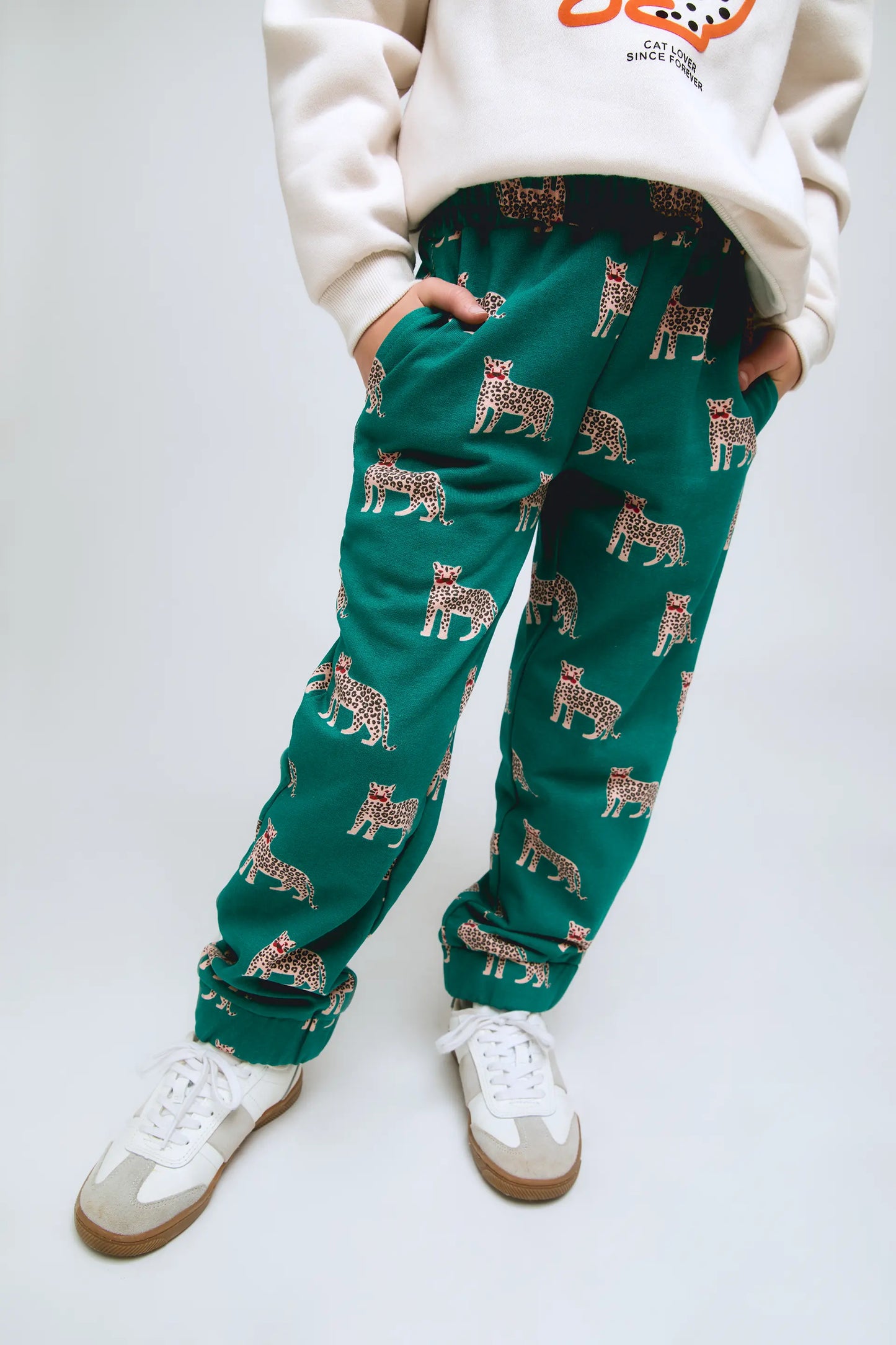 Onca jaguar print girl's long pants