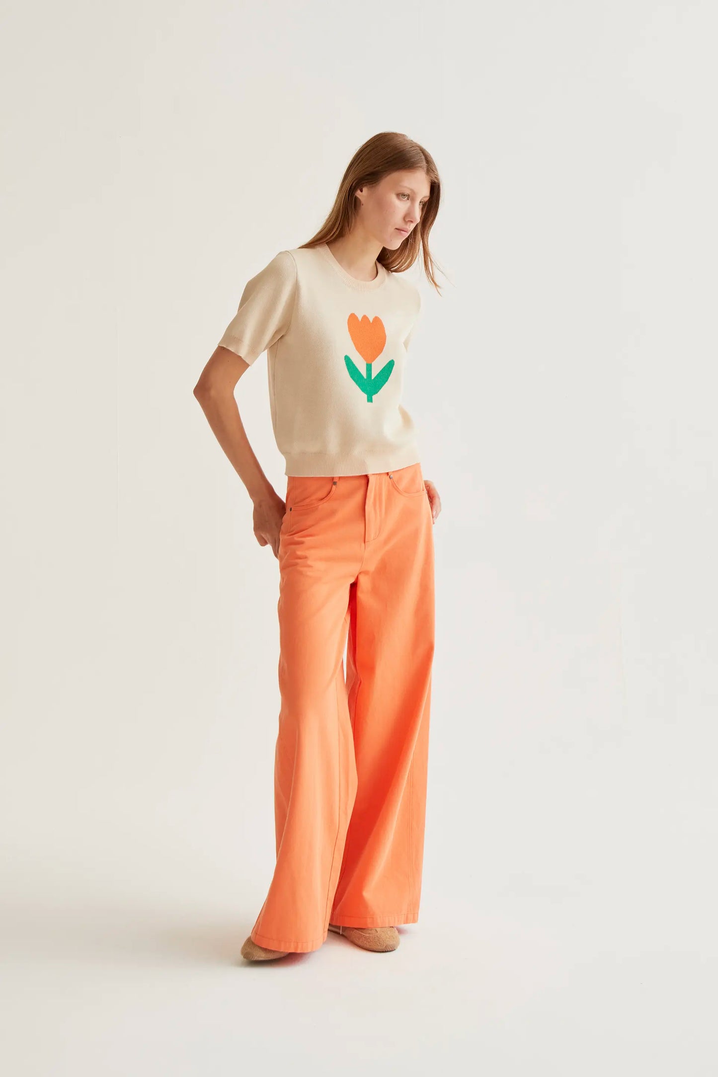 Jersey punto con estampado Tulip Big