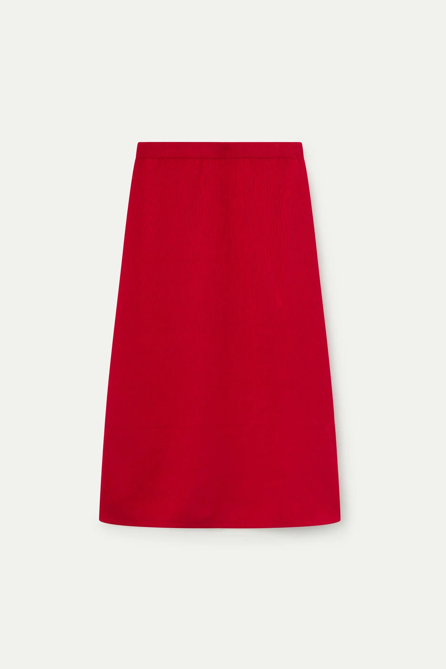 Falda midi punto rojo