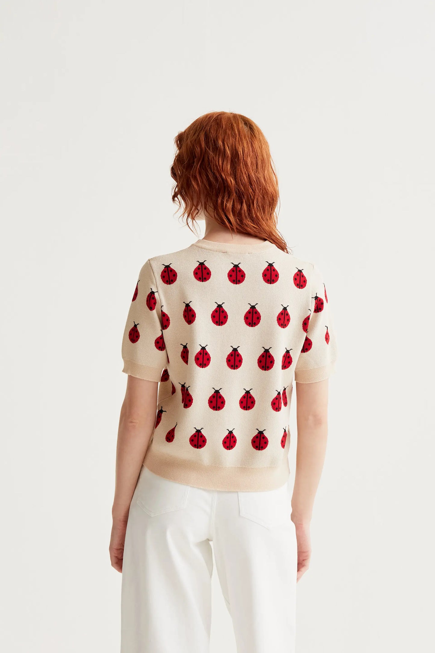 Jersey punto con estampado Red Coccinella