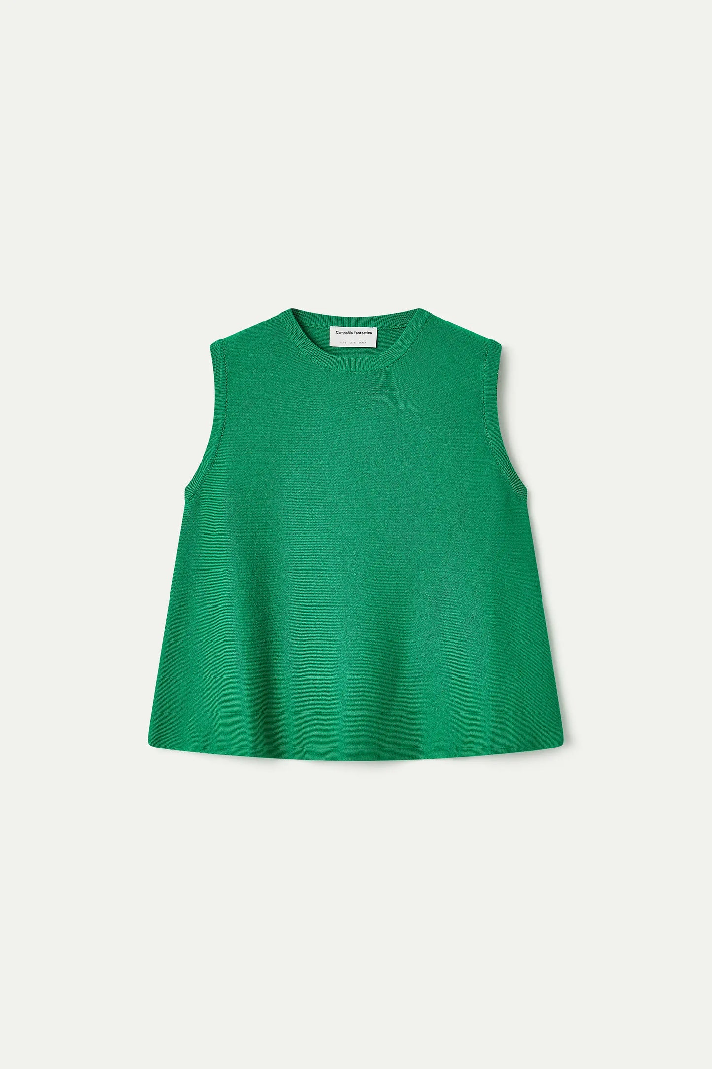 Basic green knit top