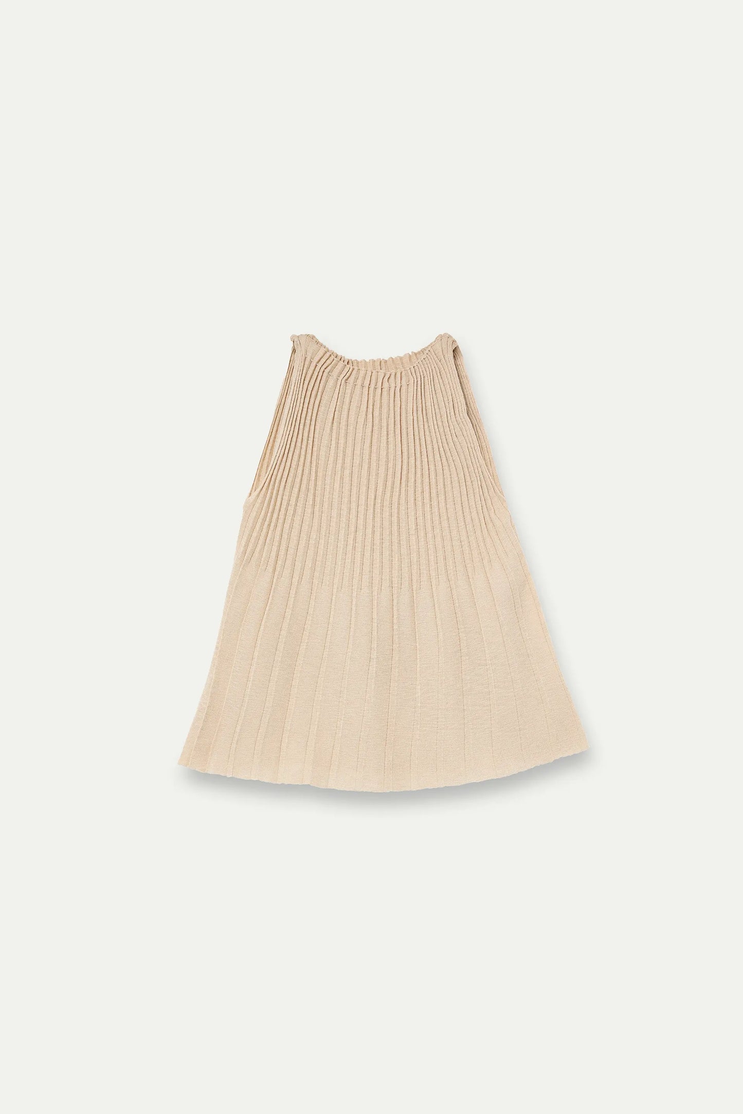 Beige pleated top