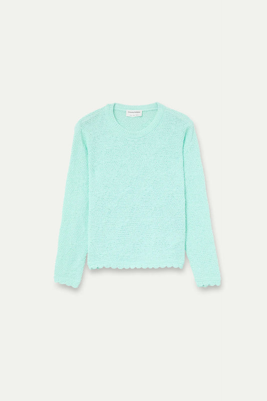 Jersey con textura verde claro