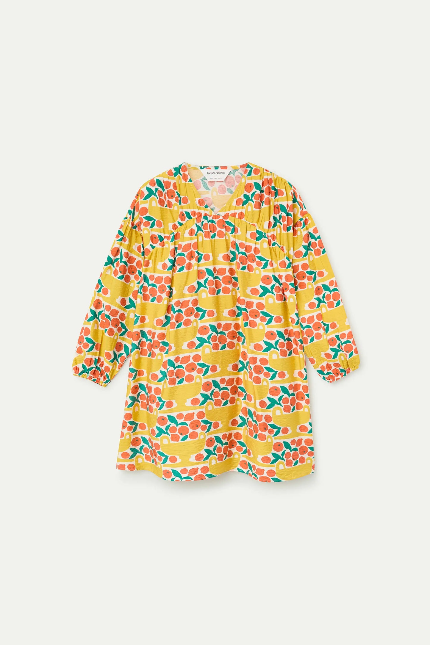 Short dress with Citrus print