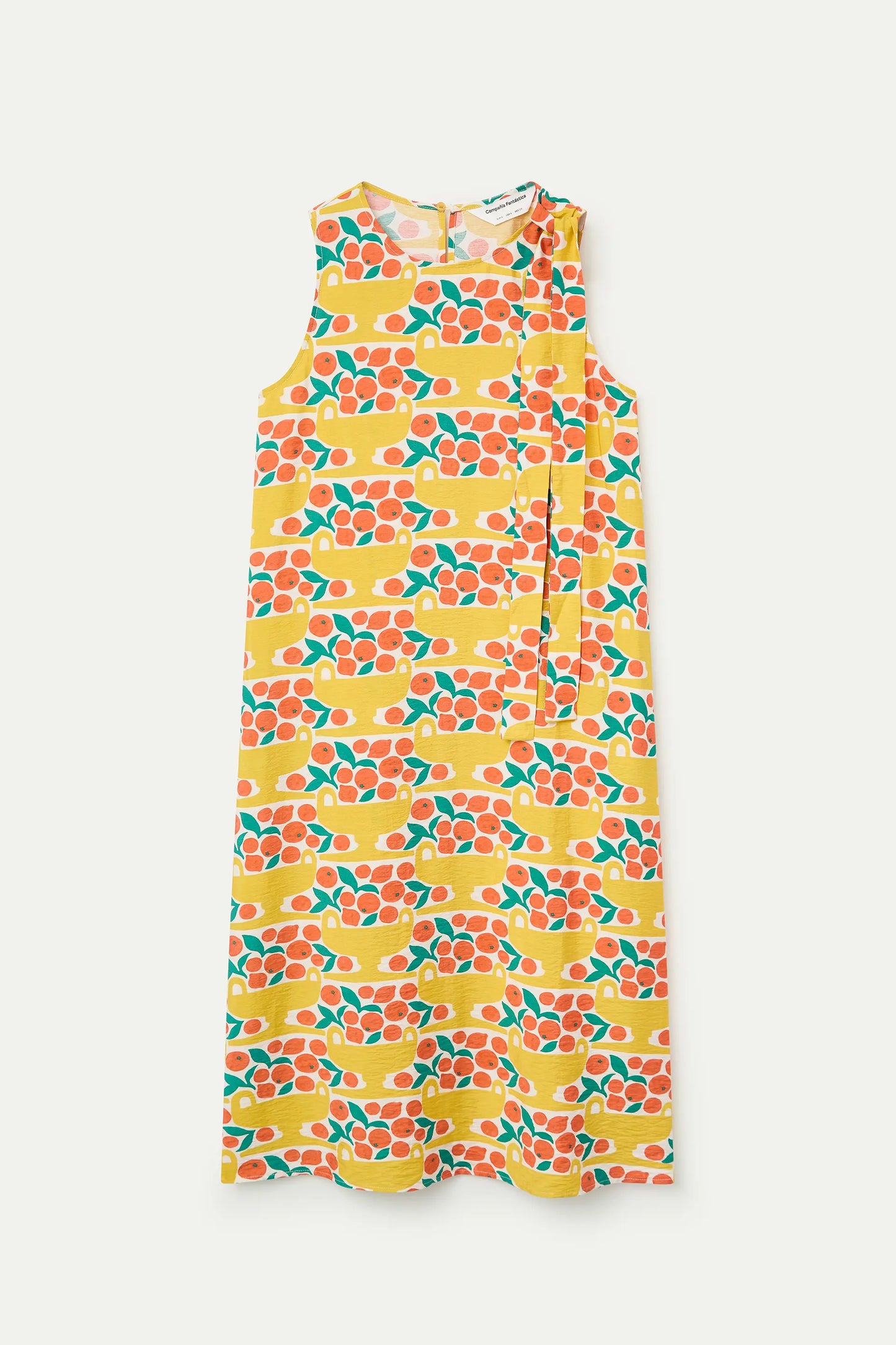 Vestido midi con estampado Citrus