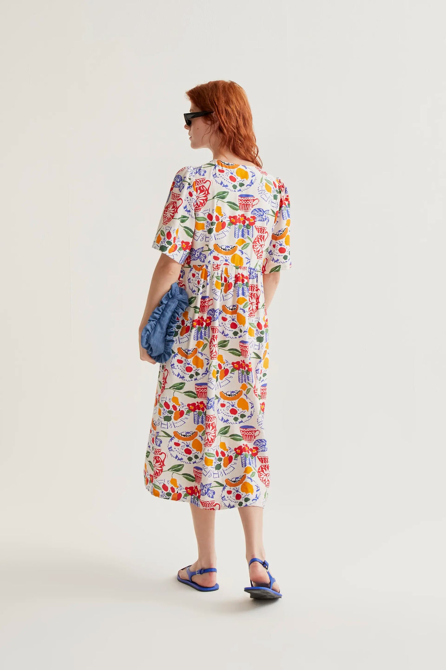 Lush print midi dress