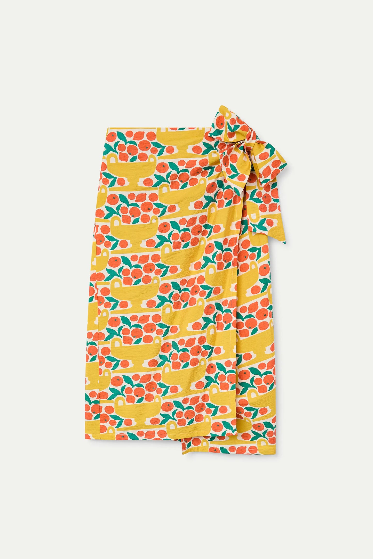 Falda midi con estampado Citrus