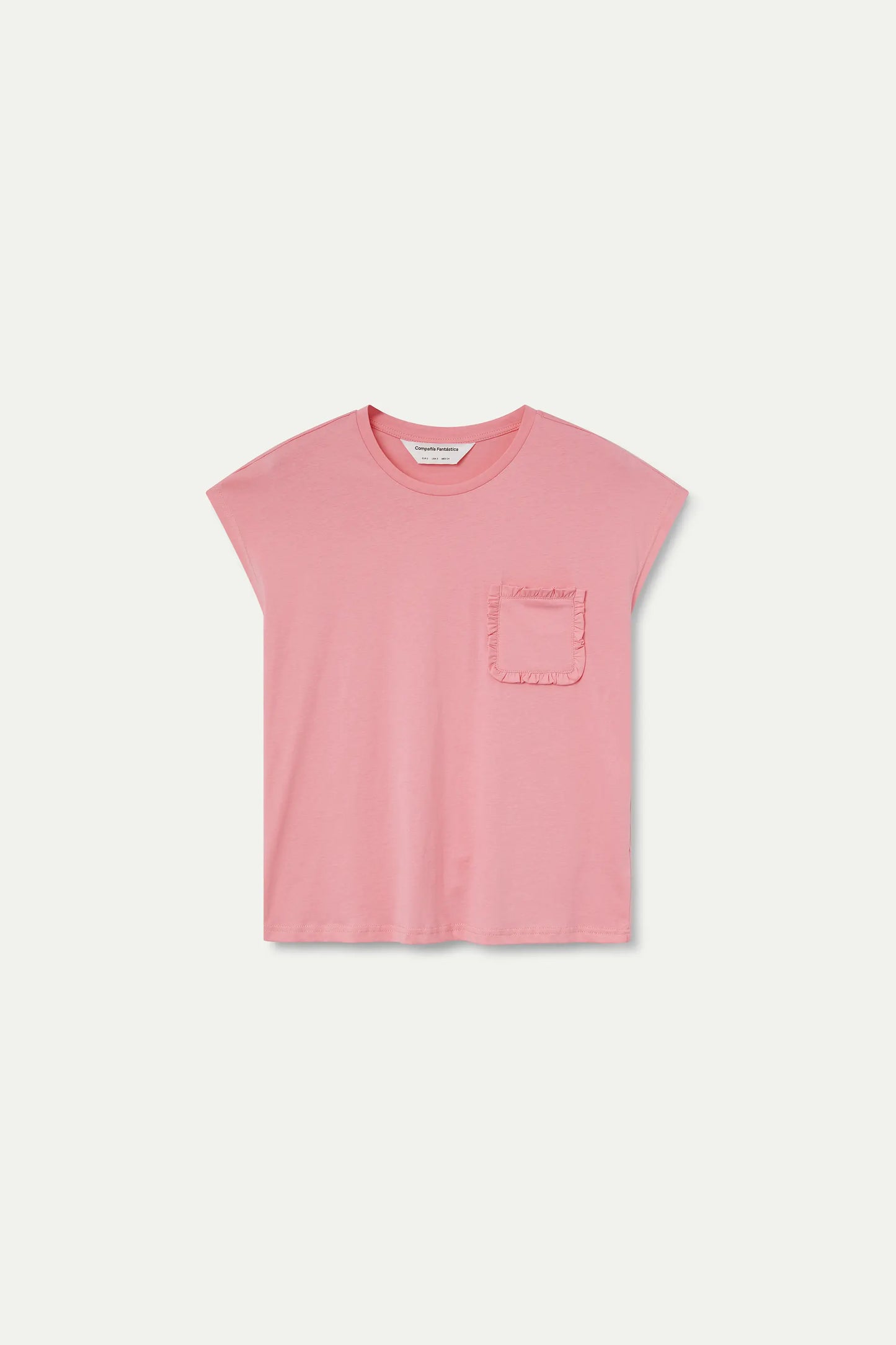 Basic 100% cotton pink t-shirt