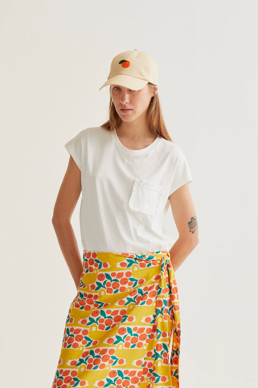 Camiseta  básica 100% algodón blanco