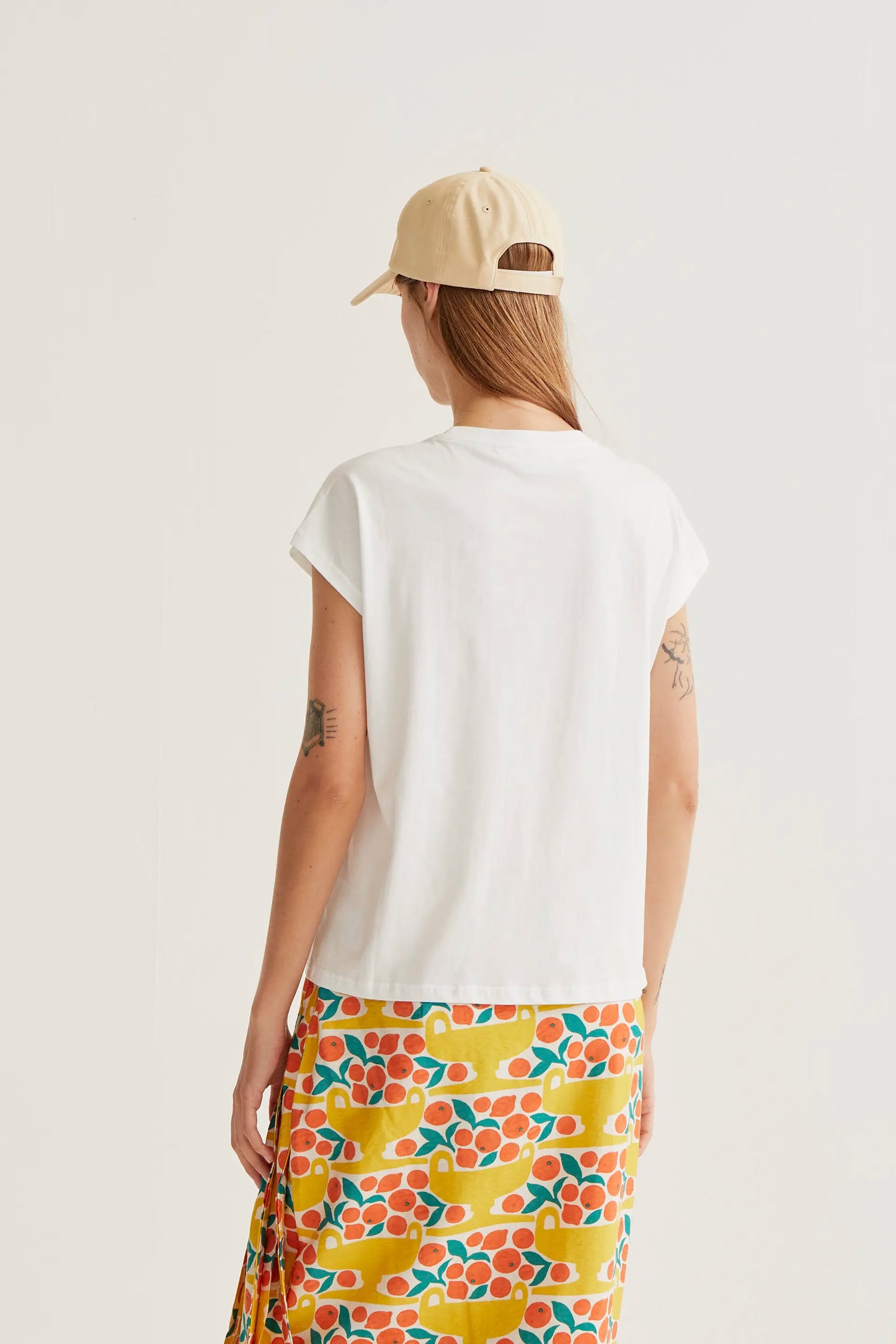 Camiseta  básica 100% algodón blanco