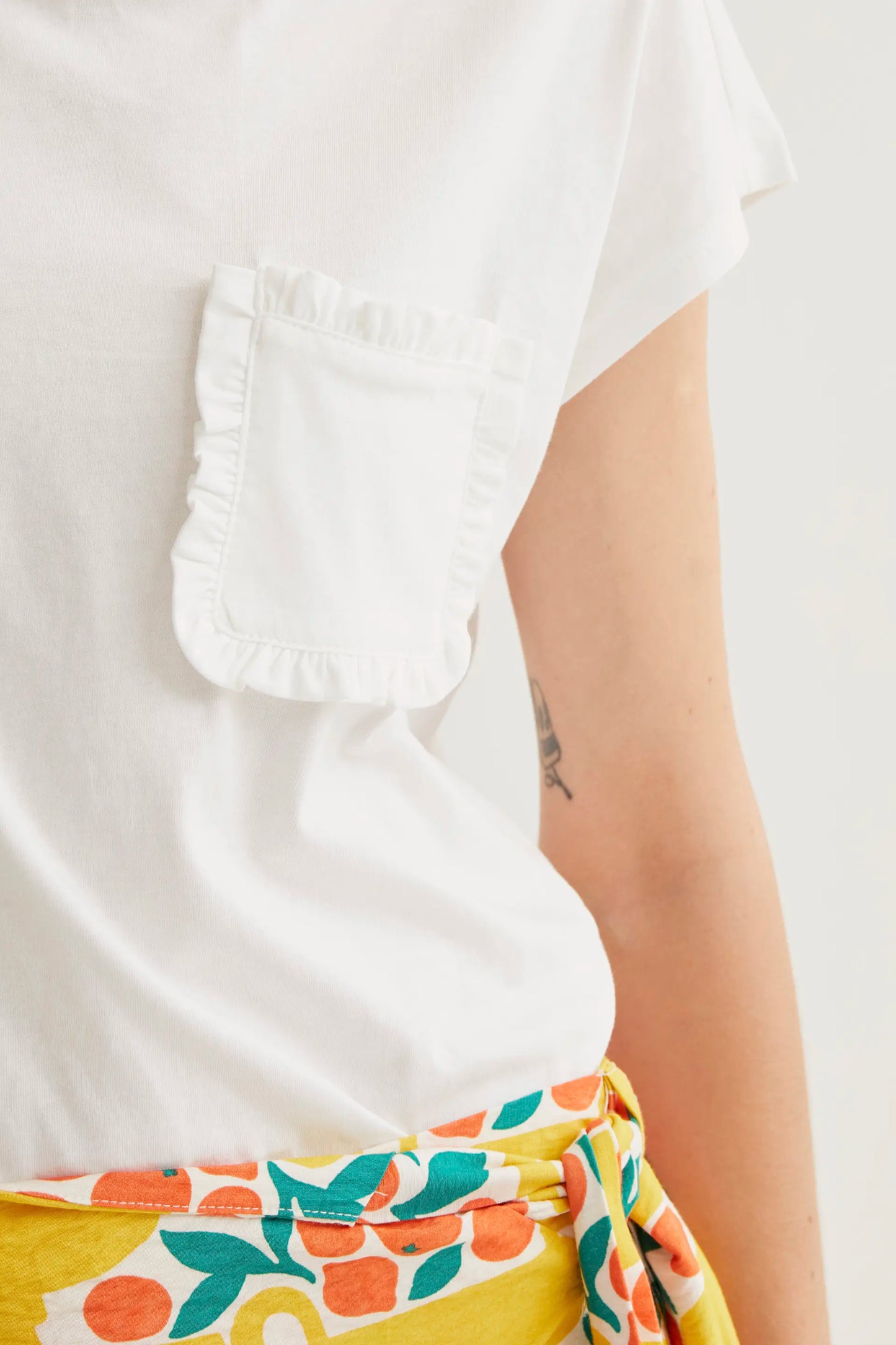 Camiseta  básica 100% algodón blanco