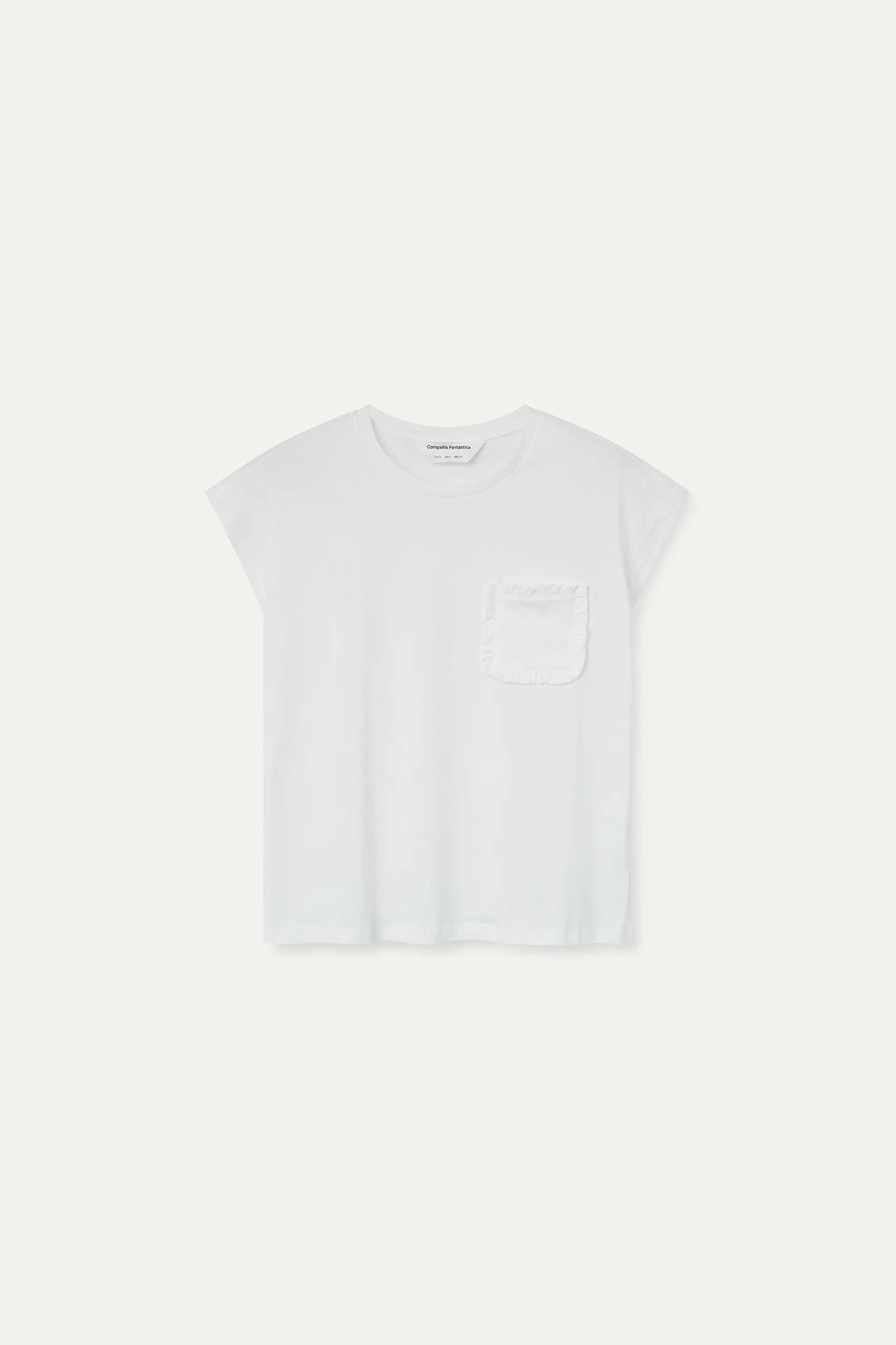 Camiseta  básica 100% algodón blanco