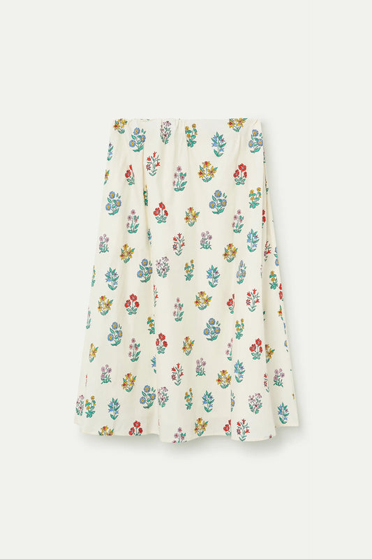Falda midi con estampado Gardener