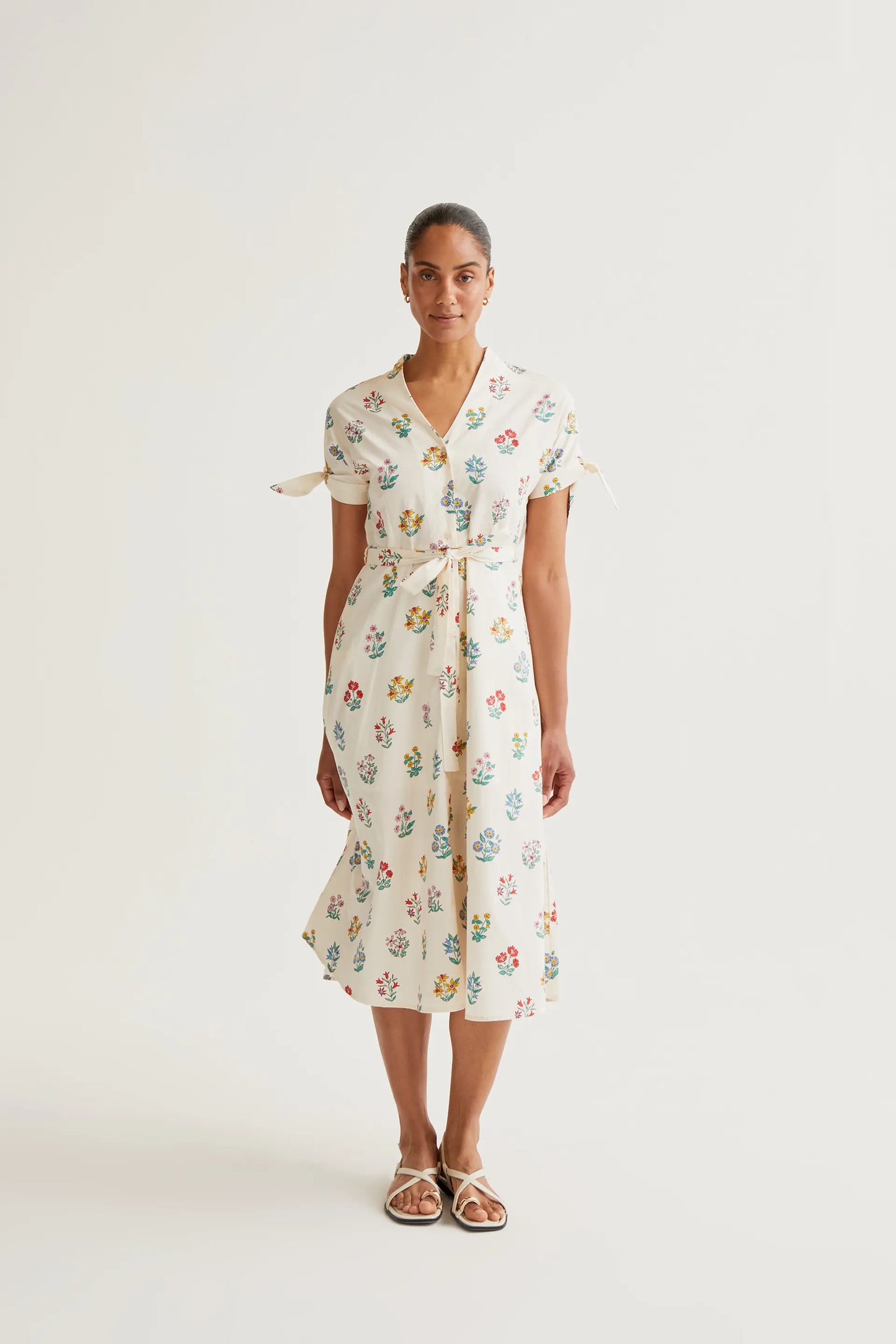 Gardener print midi dress