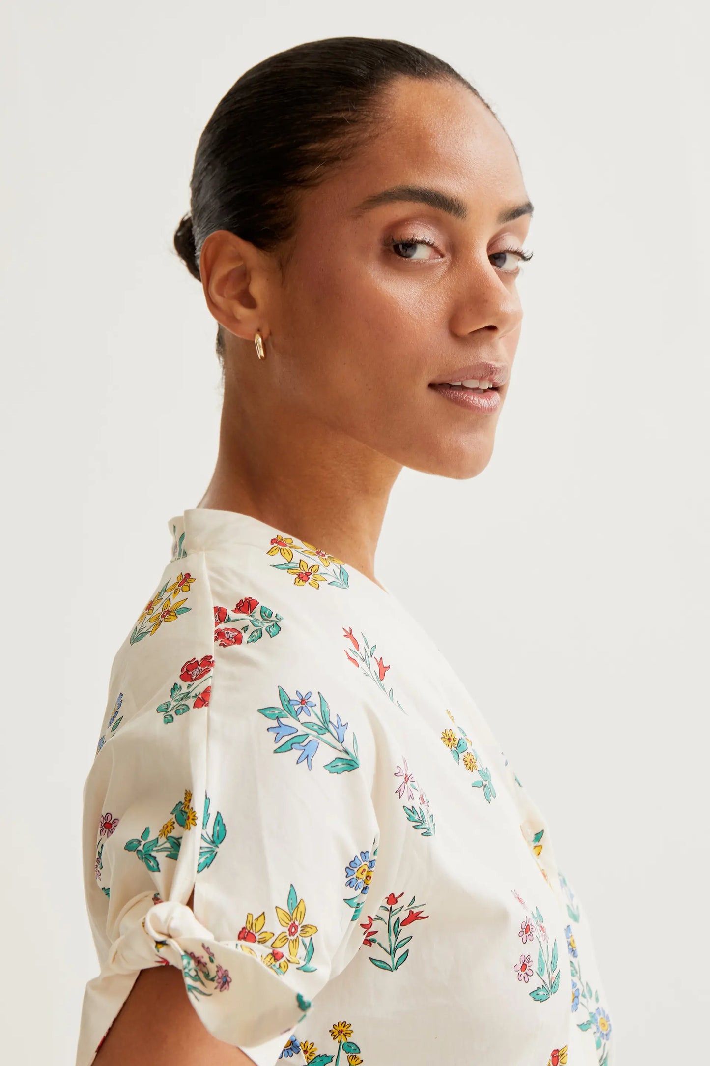 Gardener print midi dress