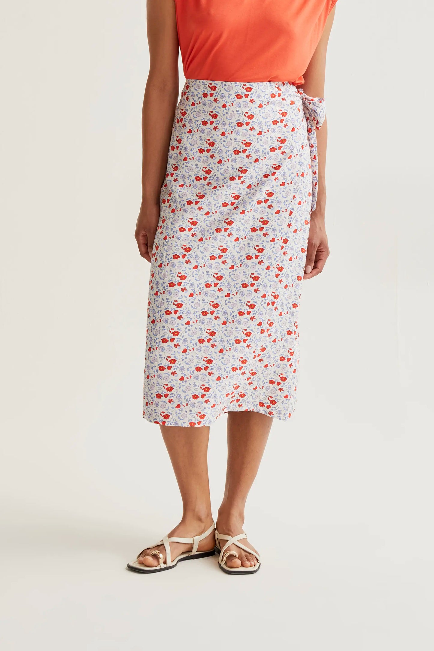 Falda midi con estampado Cute