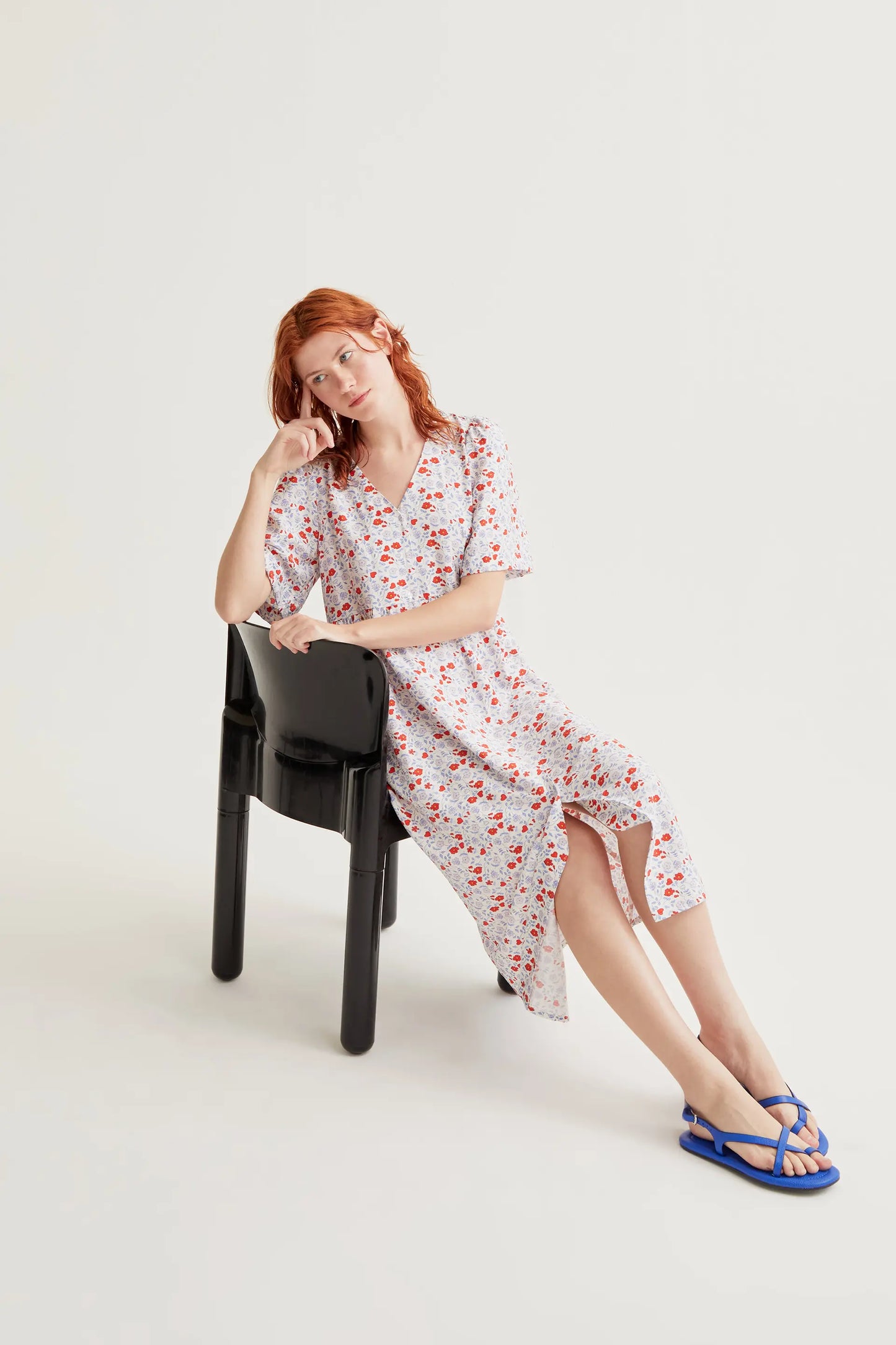 Vestido midi con estampado Cute