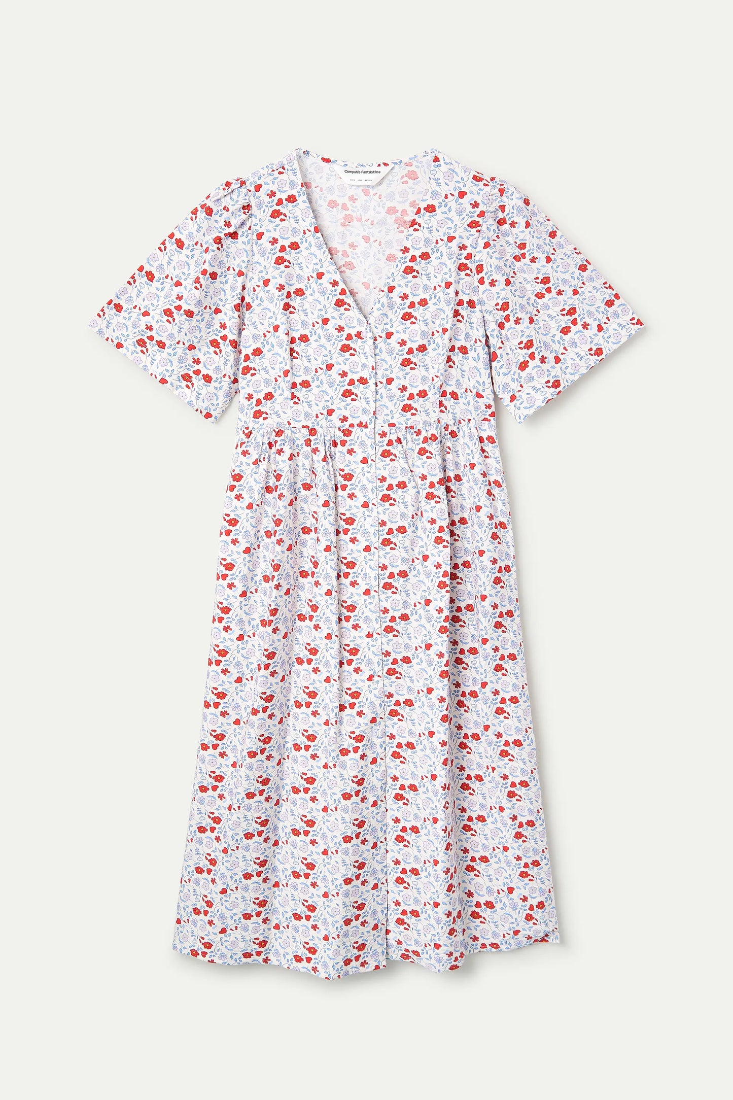 Vestido midi con estampado Cute