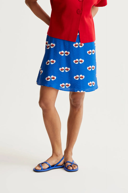 Falda corta con estampado Coccinella