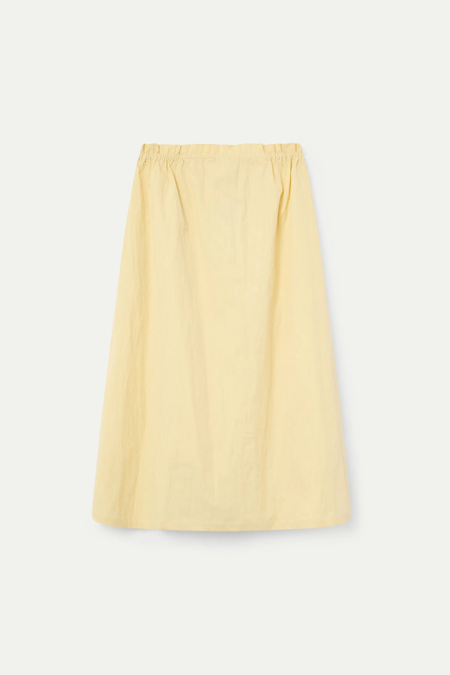 Light yellow midi skirt