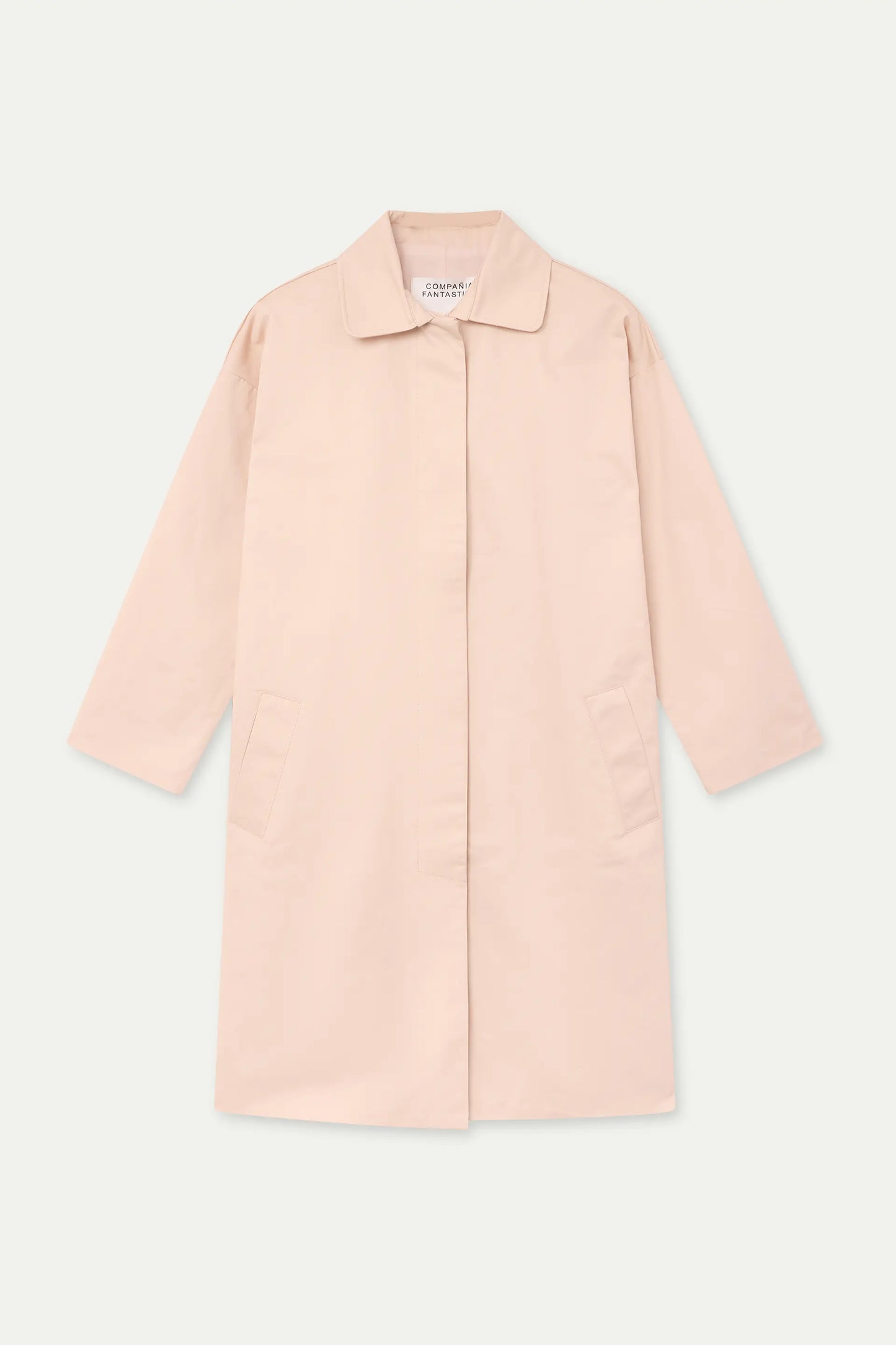 Gabardina con print de Tulipán