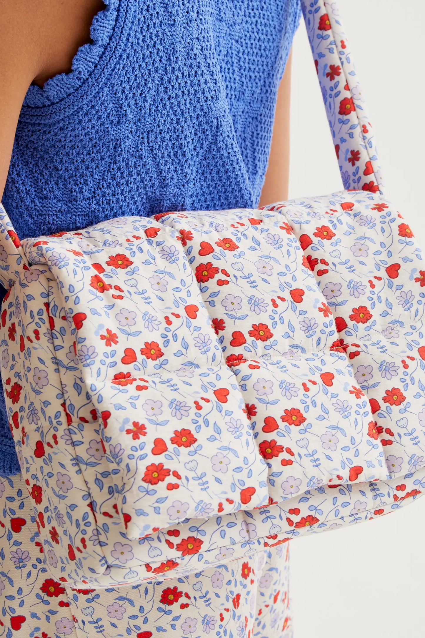 Bolso acolchado con estampado Cute