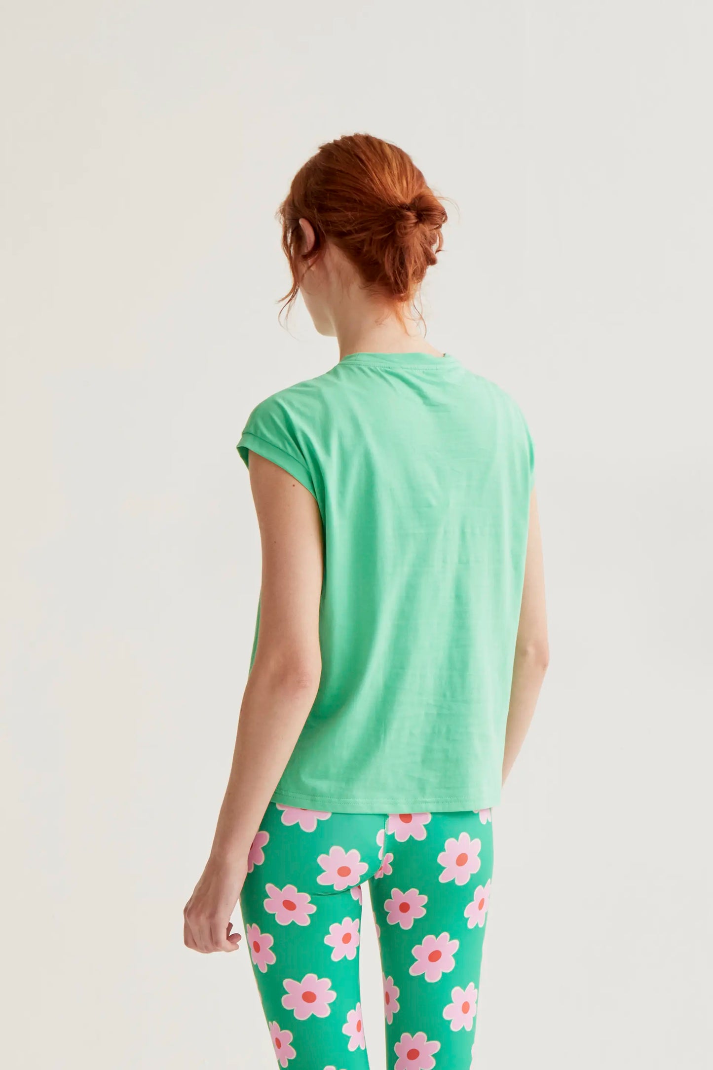 Maglietta verde 100% cotone