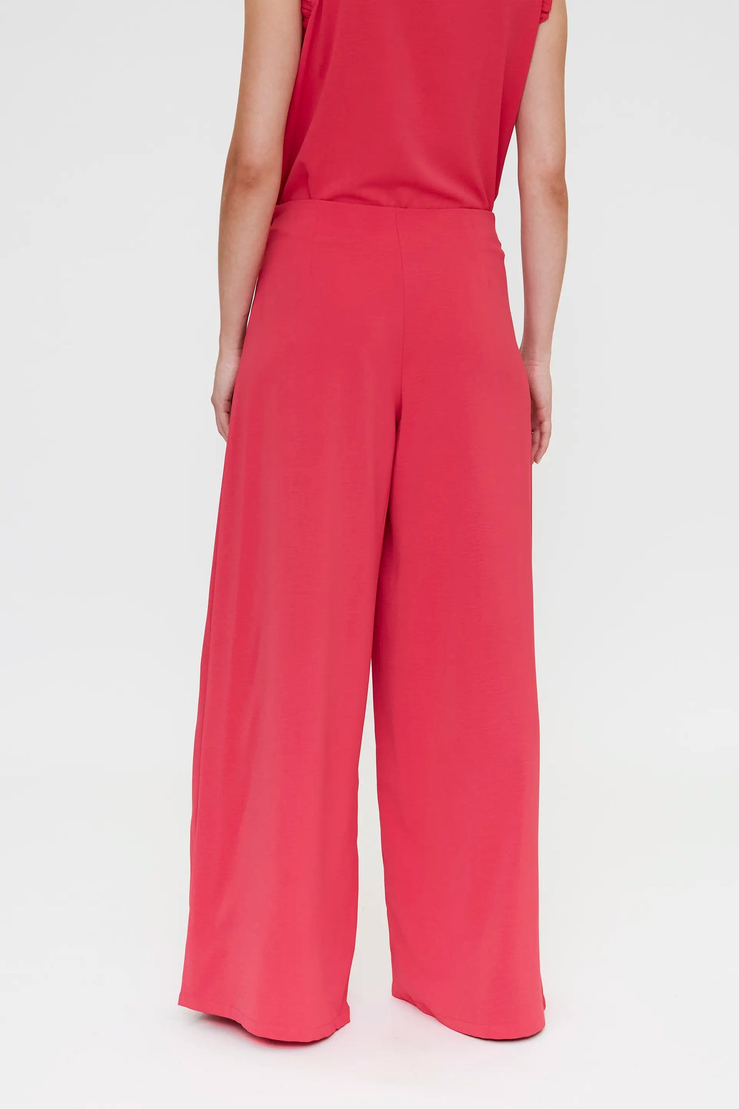 Pantaloni fluidi fucsia