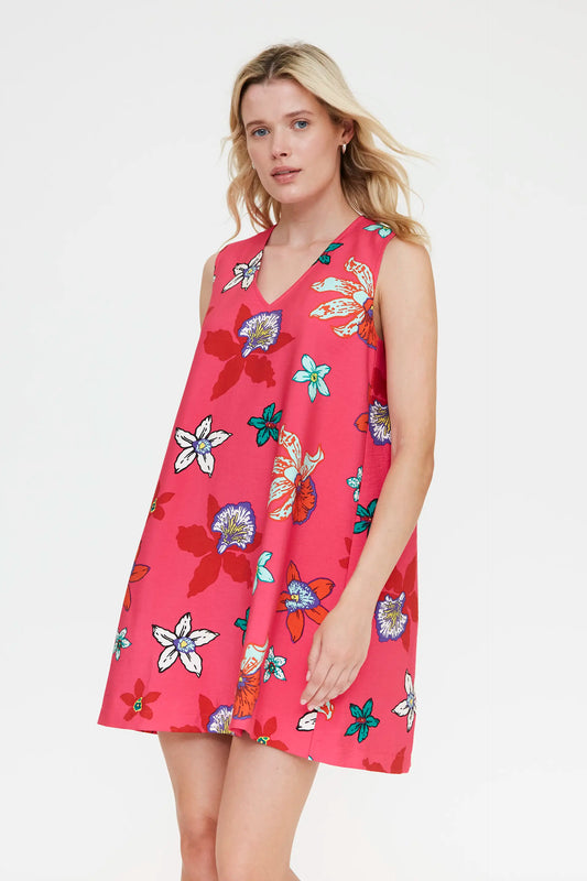Vestido corto con estampado Vanda