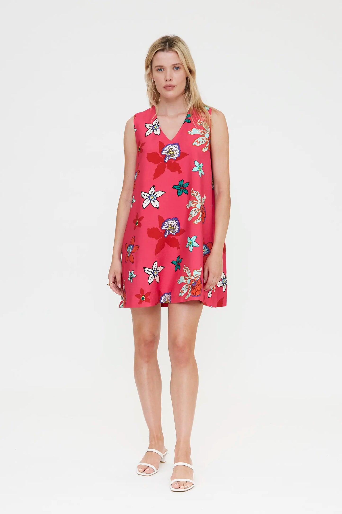 Abito corto con stampa Vanda