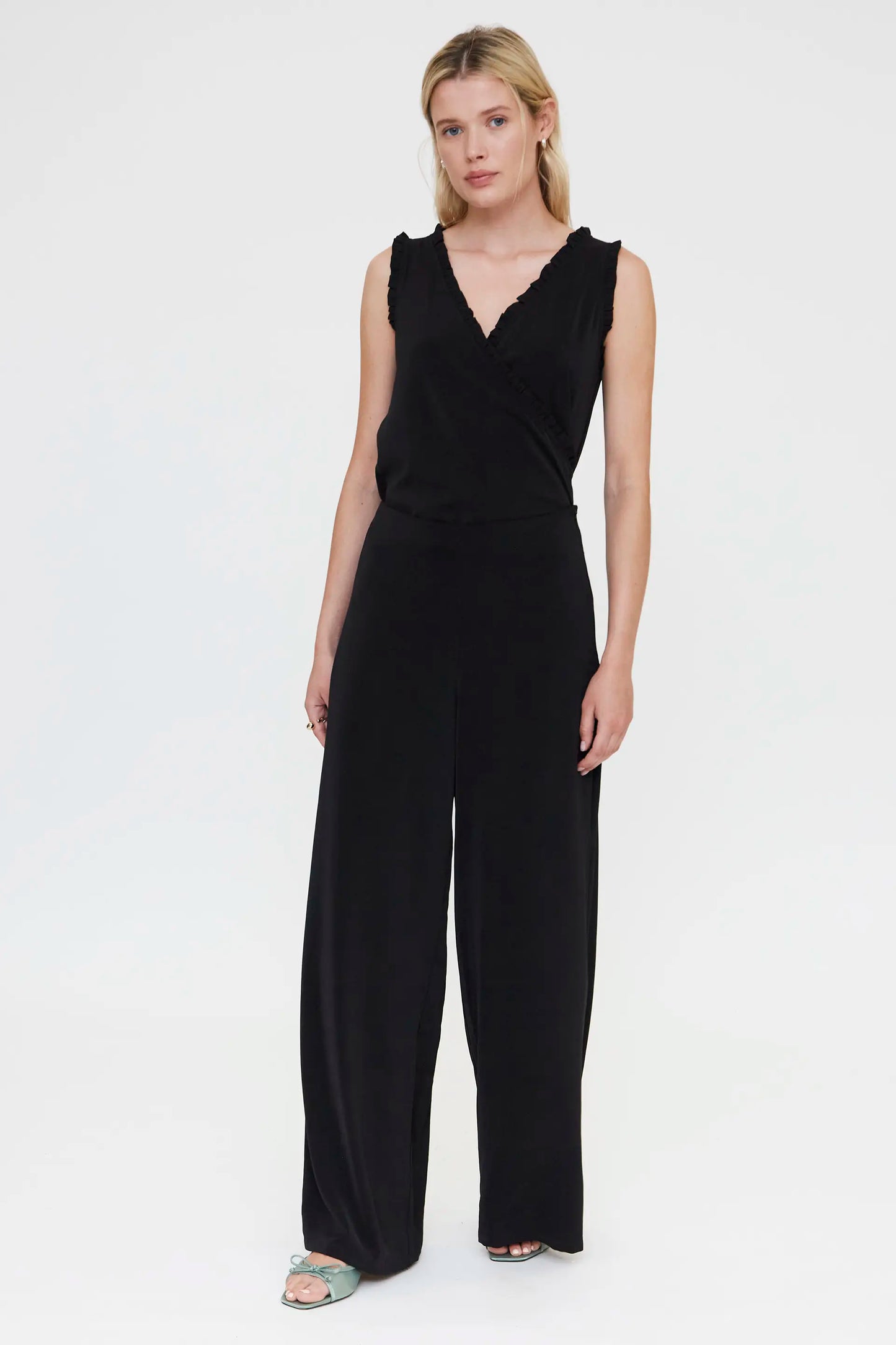 Pantalón fluído negro