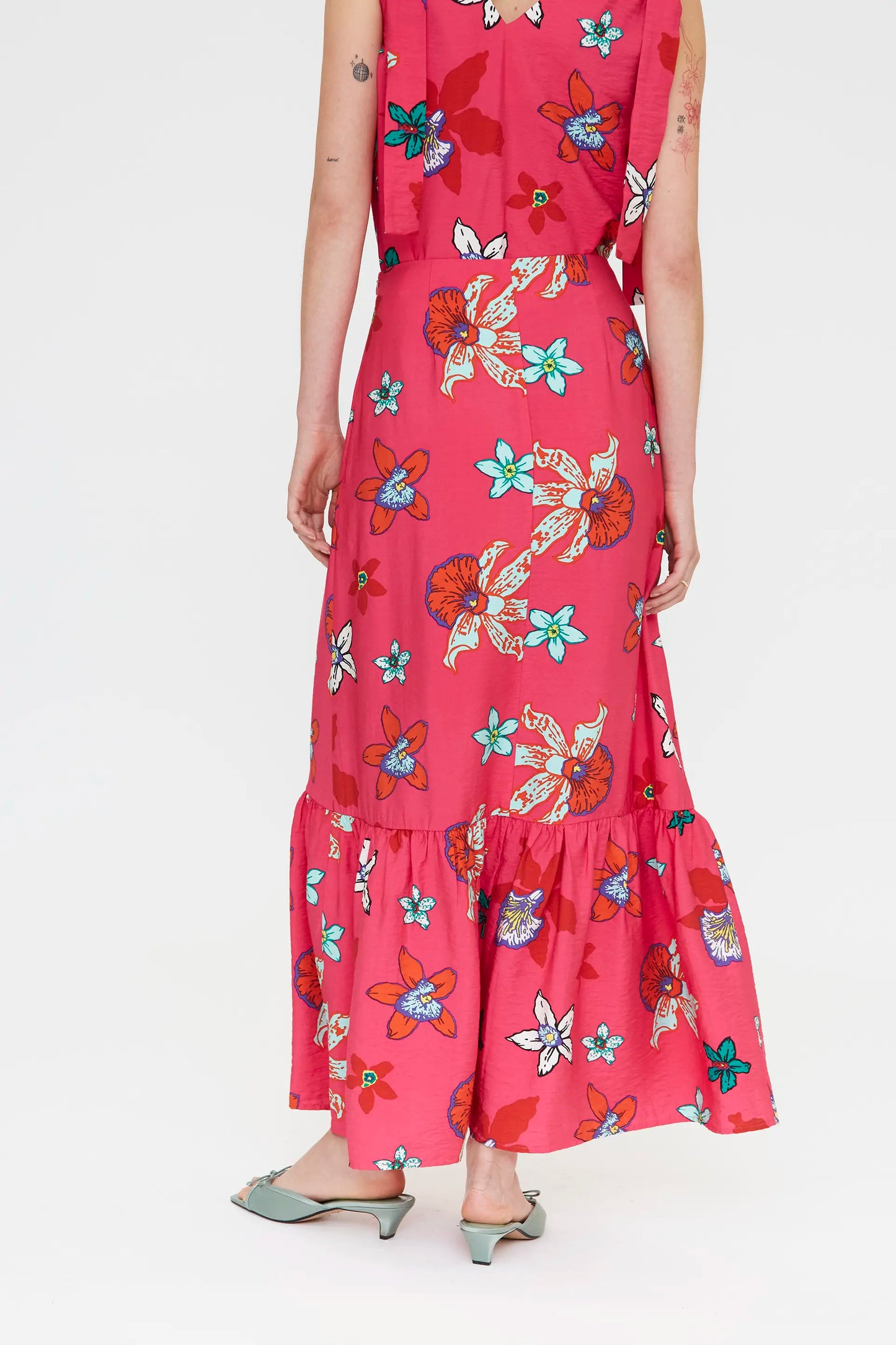 Gonna lunga con stampa Vanda