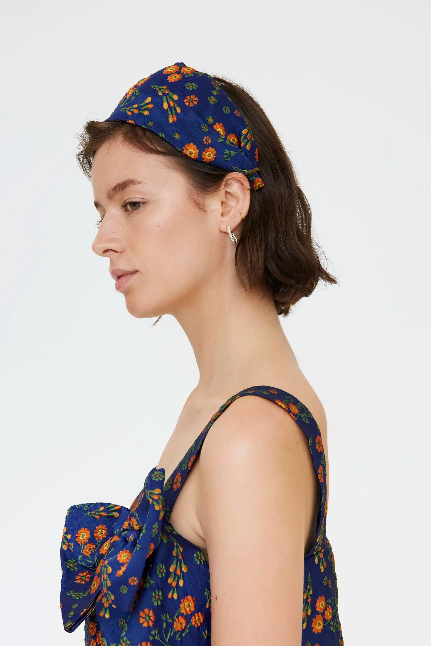 Fascia con stampa Jacquard a fiori