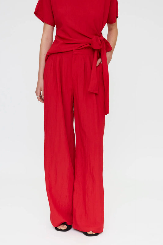 Pantalón fluído rojo